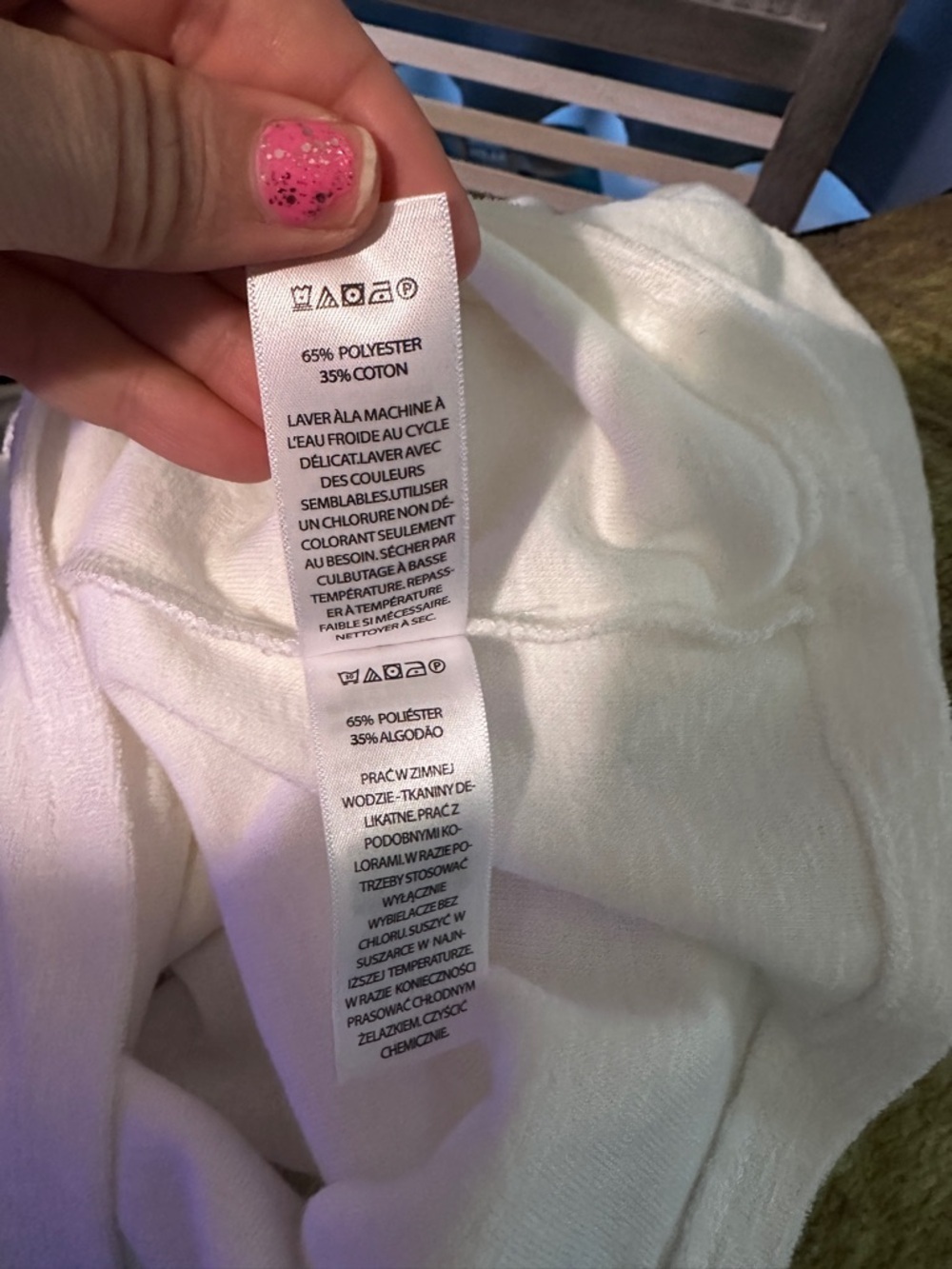 Cynthia Rowley Cream V-Neck Polo TerryClothTop size xL - Picture 11 of 13